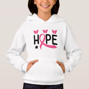 Hope Pink Ribbon Fighter Survivor Breast Cancer  H Hoodie
