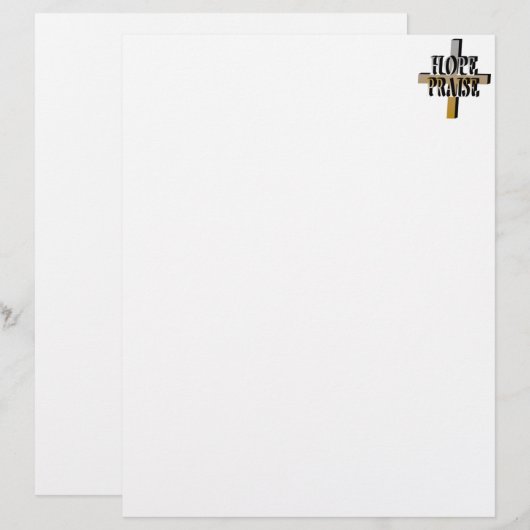 Hope Praise Letterhead (Front/Back)