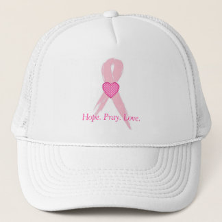Hope.Pray. Love. Breast Cancer Baseball Cap