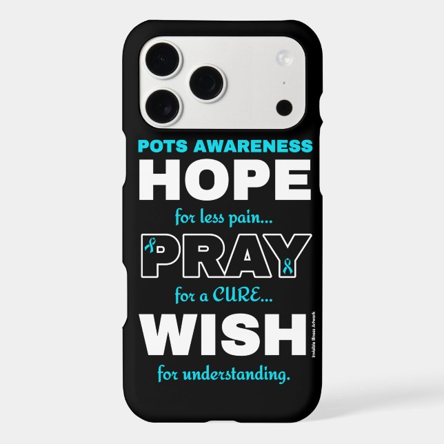 Hope Pray Wish...POTS Iphone Case (Back)