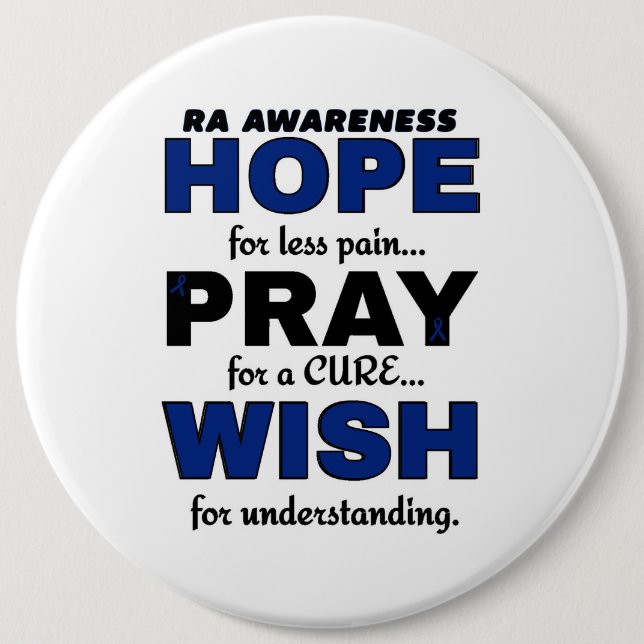 Hope Pray Wish...RA Button (Front)