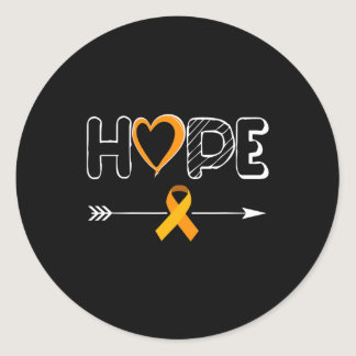 HOPE Products Leukemia Products Ribbon Leukemia Aw Classic Round Sticker