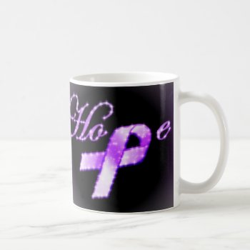 Hope Purple Ribbon Awareness Mug by SignaturePromos at Zazzle