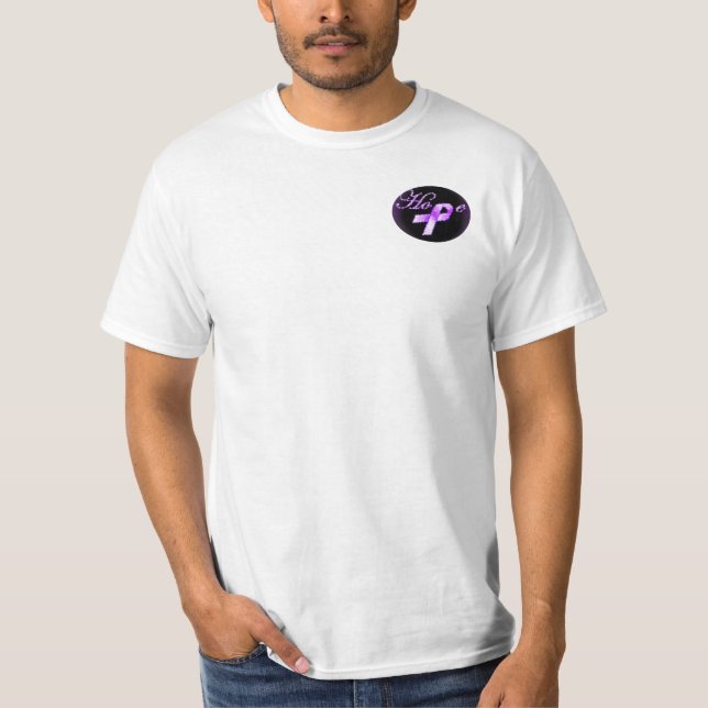 Hope Purple Ribbon Awareness T-shirt (Front)