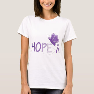 Hope Purple Ribbon Awareness T-Shirt