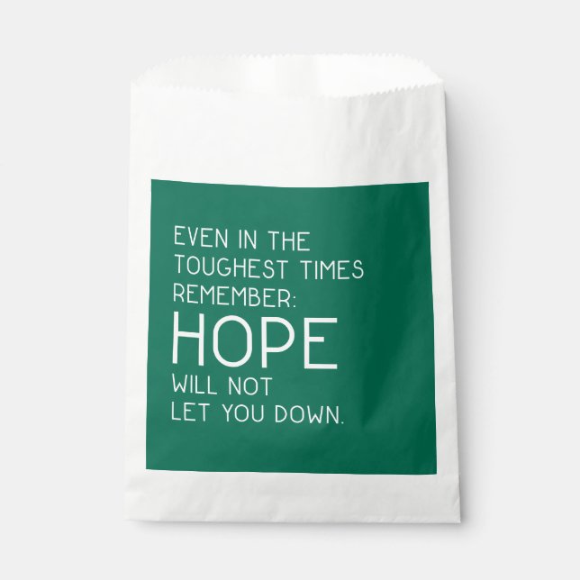 Hope Quotes Favor Bag (Front)