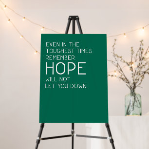 Hope Quotes Foam Board