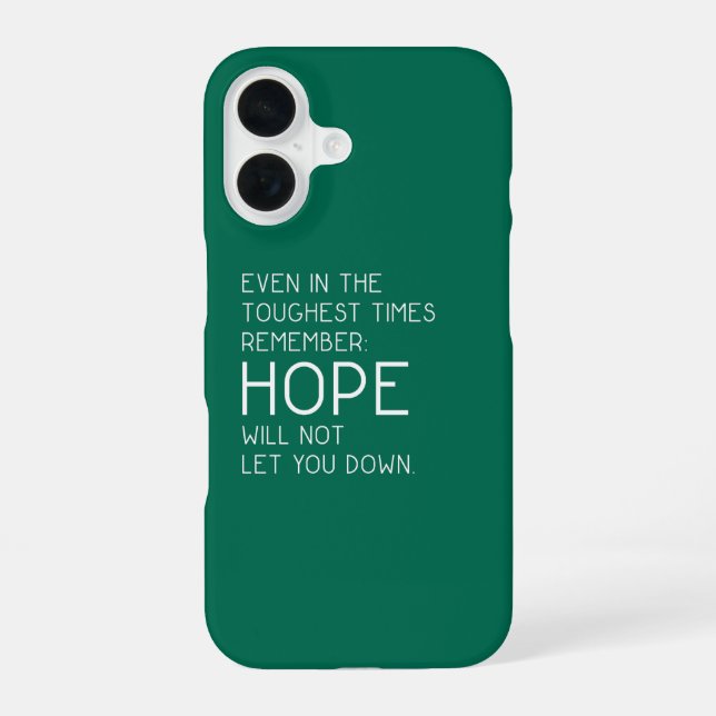 Hope Quotes Iphone Case (Back)