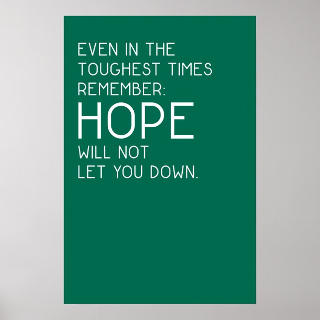 Hope Quotes Poster (Front)