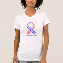 Hope Red and Blue Awareness Ribbon T-Shirt