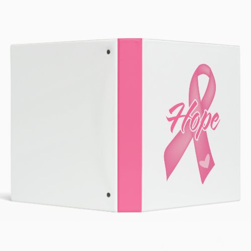 Hope Ribbon _ Breast Cancer Binder