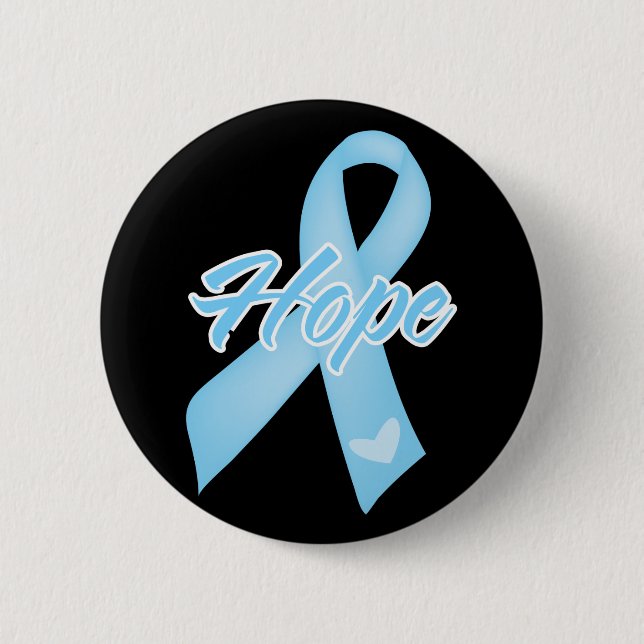 Hope Ribbon - Prostate Cancer Button (Front)