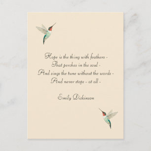 Hope Ruby-throated Hummingbirds Postcard