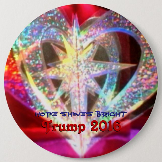 Hope shines bright button (Front)