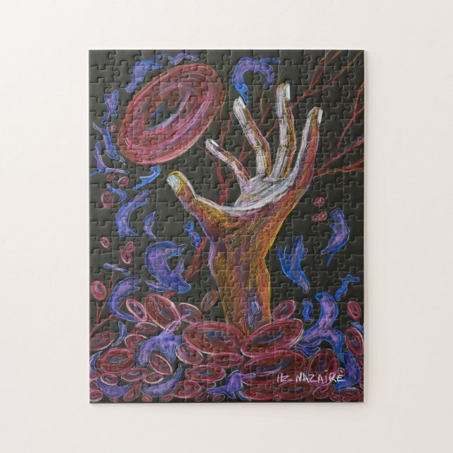 Hope - Sickle Cell Awareness Art Jigsaw Puzzle (Vertical)