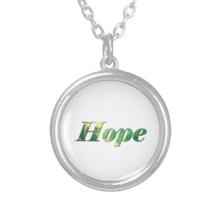 Hope. Silver Plated Necklace