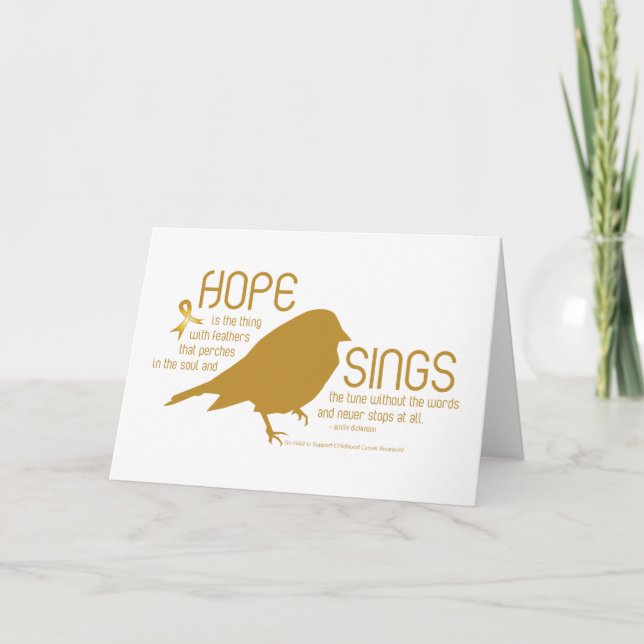 Hope Sings Gold Card (Front)