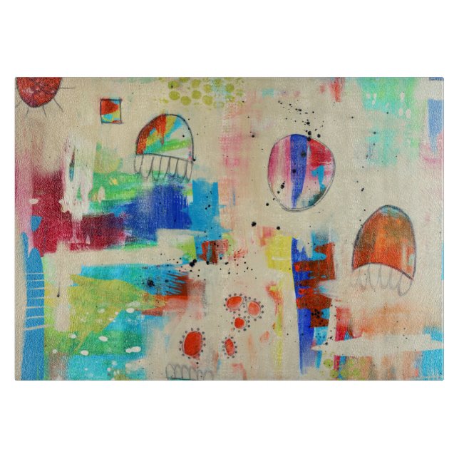 Hope Soaring 11 x 8 Glass Cutting Board (Front)