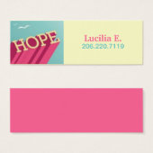 Hope Soars sponsor cards (Front & Back)