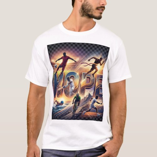 HOPE | Sports Inspiration | Football Cricket Tenni T-Shirt
