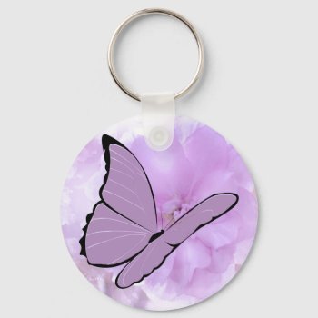 Hope Springs Eternal Awareness Butterfly Keychain by FunWithFibro at Zazzle