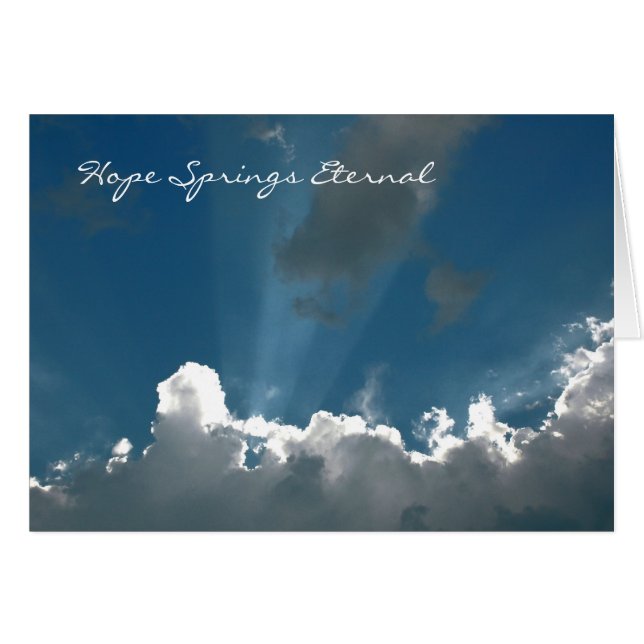 Hope Springs Eternal Card (Front Horizontal)