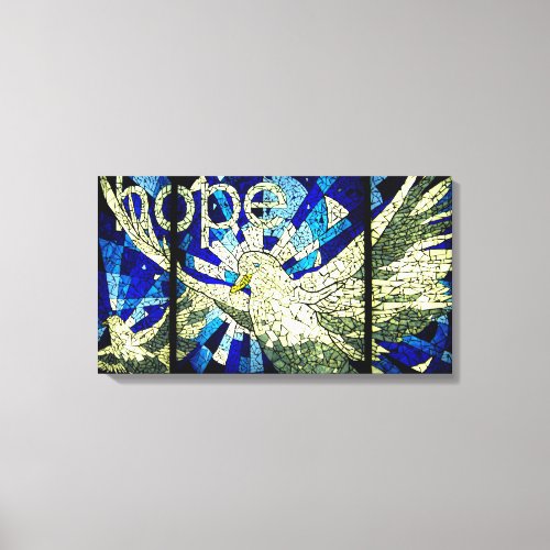 Hope springs eternal Holy Spirit Dove Canvas Art