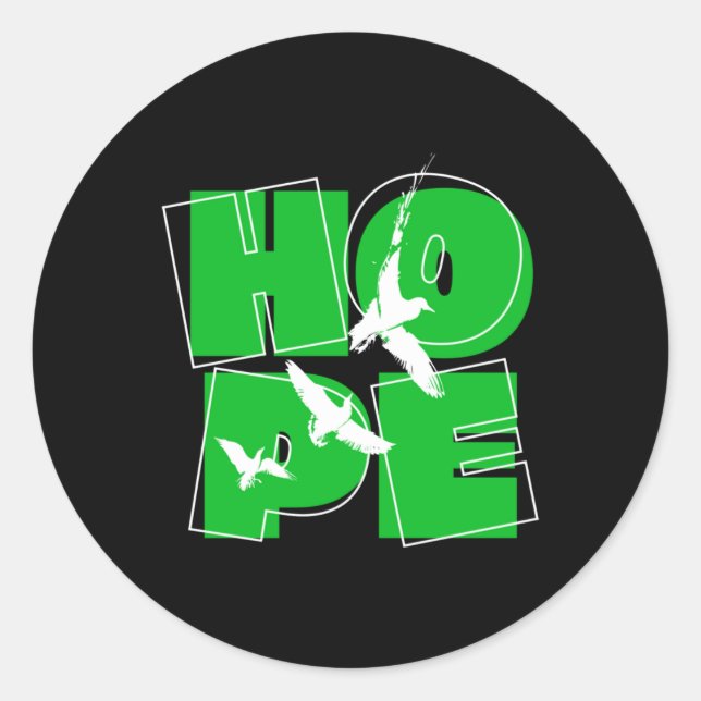 Hope Sticker1  Classic Round Sticker (Front)