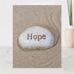 Hope Stone in Sand Card