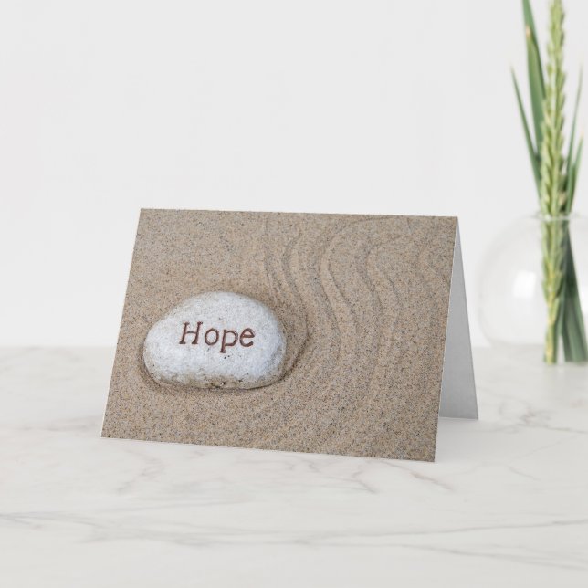 Hope Stone in Sand Card (Front)