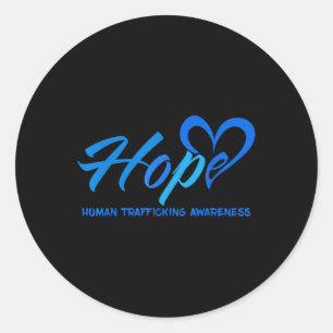 Hope Stop Human Trafficking Awareness Anti Modern Classic Round Sticker