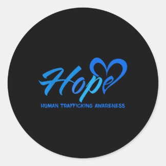 Hope Stop Human Trafficking Awareness Anti Modern  Classic Round Sticker