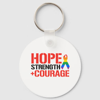 Hope, Strength, & Courage Keychain