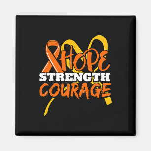 Hope Strength Courage Leukemia Cancer Awareness Ri Magnet