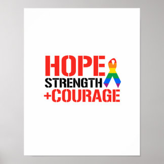 Hope, Strength, & Courage Poster