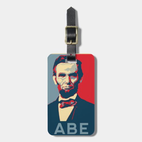 Hope Style Lincoln Portrait Luggage Tag
