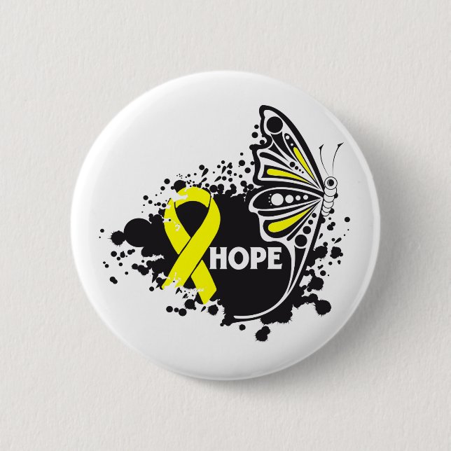 Hope Suicide Prevention Butterfly Button (Front)