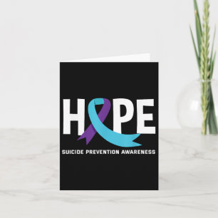 Hope Support Suicide Prevention Awareness Suicide Card