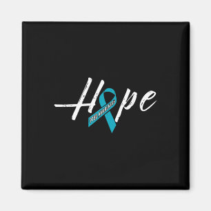 Hope Teal Ribbon Ptsd Awareness Outfit Gift Idea  Magnet