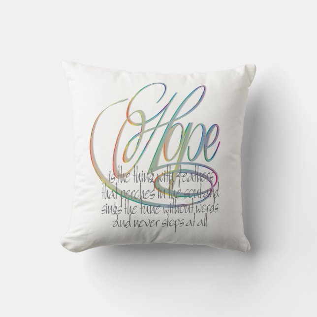 Hope Throw Pillow (Front)