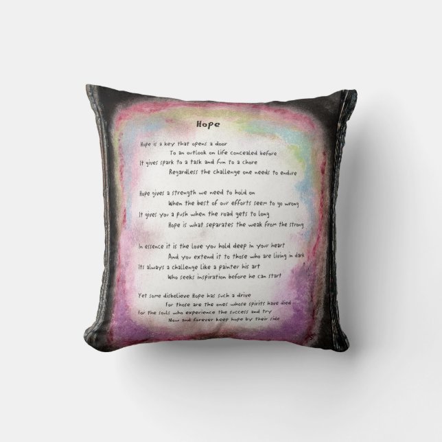 Hope Throw Pillow (Front)