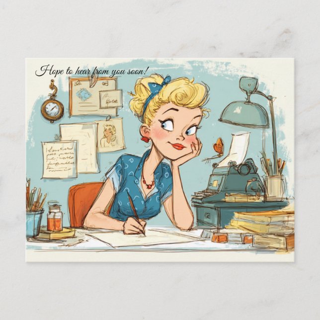 Hope to hear from you soon! Postcard  (Front)