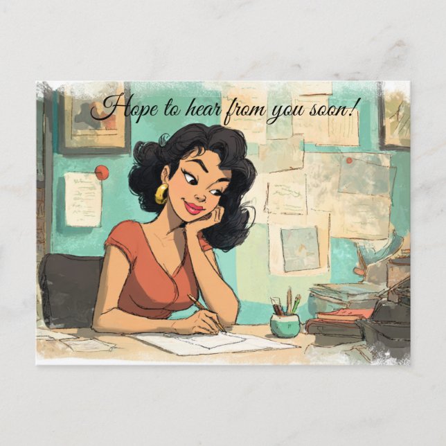 Hope to hear from you soon! Postcard  (Front)