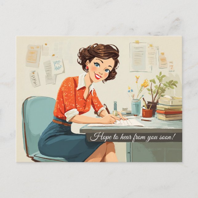 Hope to hear from you soon!  postcard (Front)