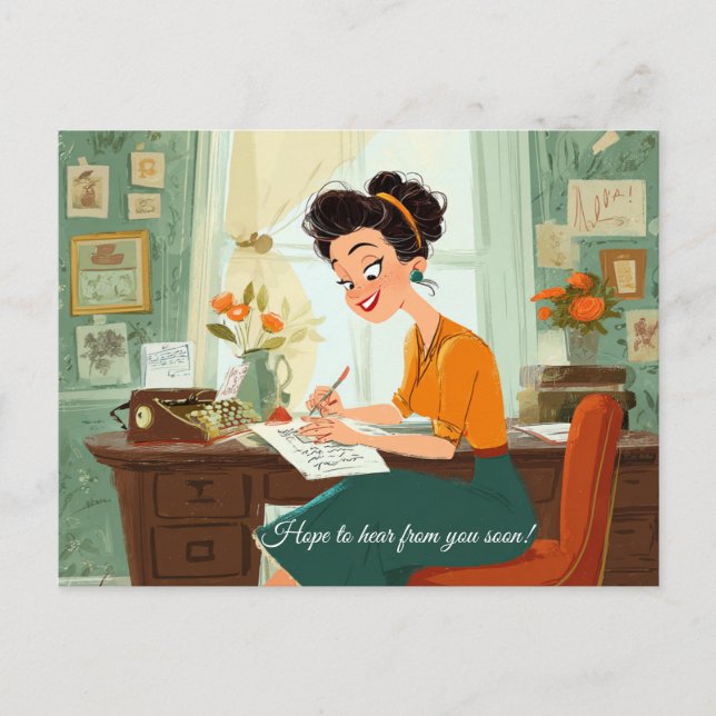 Hope to hear from you soon! Postcard  (Front)