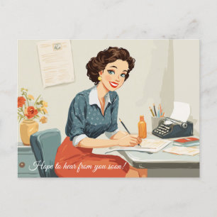 Hope to hear from you soon! Postcard