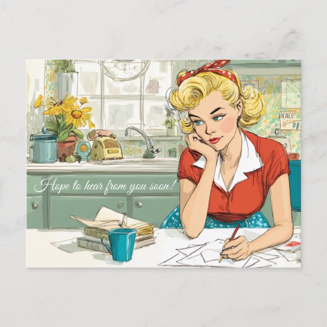 Hope to hear from you soon! Postcard  (Front)