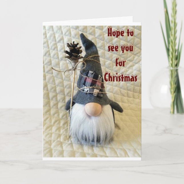 **HOPE TO SEE YOU AT CHRISTMAS** CARD (Front)
