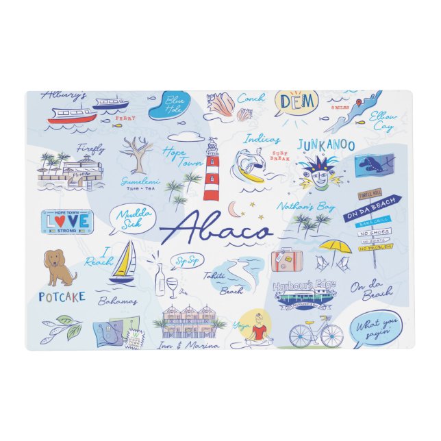 Hope Town ABC Place Mat (Front)