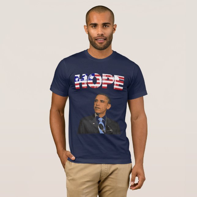 Hope, US Flag President Barack Obama Shirt (Front Full)